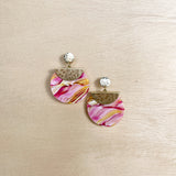Acrylic Sunset Drop Earrings