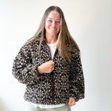 Snowflake Zip Up Sherpa Jacket