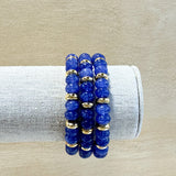 Callie Bracelet - Marbled Deep Purple