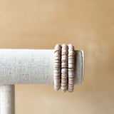 Callie Bracelet - Tan & Rust Mix