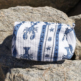 The Hallie Makeup Bag- Hampton Beach