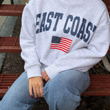 East Coast American Flag Mockneck