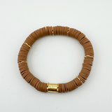 Callie Bracelet- Brown and Gold Bracelet
