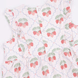 Ruffle Bodysuit Dress - Sweet Strawberries