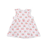 Ruffle Bodysuit Dress - Sweet Strawberries