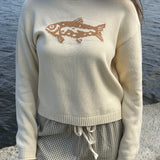 Nautical Fish Sweater - Sand