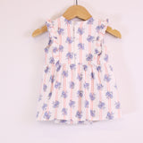 Angel Dear Ruffle Bodysuit Dress - Stripe Dot Roses