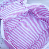 Hallie XL Makeup Bag - Pink Lobsters
