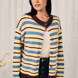 Samantha Striped Knit Cardigan
