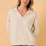 Addison Polo Sweatshirt Top