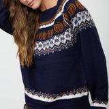 Pumpkin Fair Isle Sweater