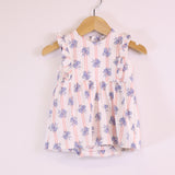 Angel Dear Ruffle Bodysuit Dress - Stripe Dot Roses