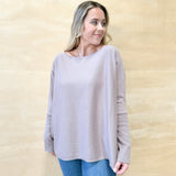 Elegance Sweater Top - Mocha