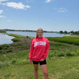 East Coast Mockneck Sweatshirt - Red
