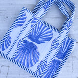 The Ellie Mini Tote - Blue Shells