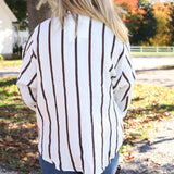 Georgina Top - Brown Stripe