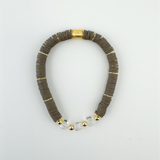 Callie Bracelet- Grey Hearts