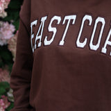 East Coast Brown Gingham Mockneck