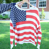 All American Flag Sweater