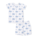Angel Dear Loungewear Short Set - Bubbly Sailor Whales