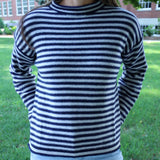 Jana Striped Sweater - Navy