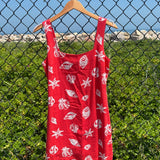 Nautical Shell Linen Mini - Red