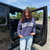 East Coast Seersucker Mockneck Sweatshirt