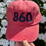 860 Hat - Washed Red/Navy