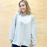 Great Day Pullover Top - Grey