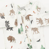 Northern Woodland Zipper Footie