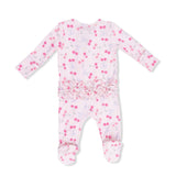 2 Way Ruffle Back Romper - Sweet Bow Cherries