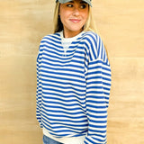 Sweet Sense Stripe Crewneck Long Sleeve