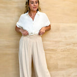 Flow Down Pants - Taupe