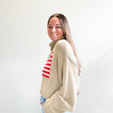 Stars and Stripes Turtleneck Sweater