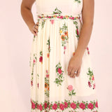 Daisy Garden Maxi - Khaki