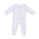 Anna Floral Zipper Footie