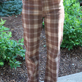 Pretty in Plaid Straight Leg Pant