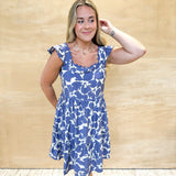 Live A Little Midi Dress - Dusty Blue