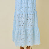 Ellen Eyelet Midi Skirt