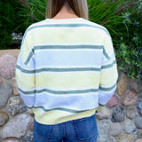 Remy Striped Cardigan - Butter