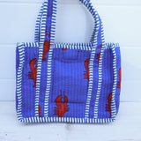 The Ellie Mini Tote - Blue Lobster
