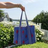 The Emilia Tote - Kennebunkport Blue