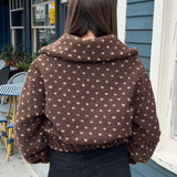 Espresso Fleece Zip Up Jacket