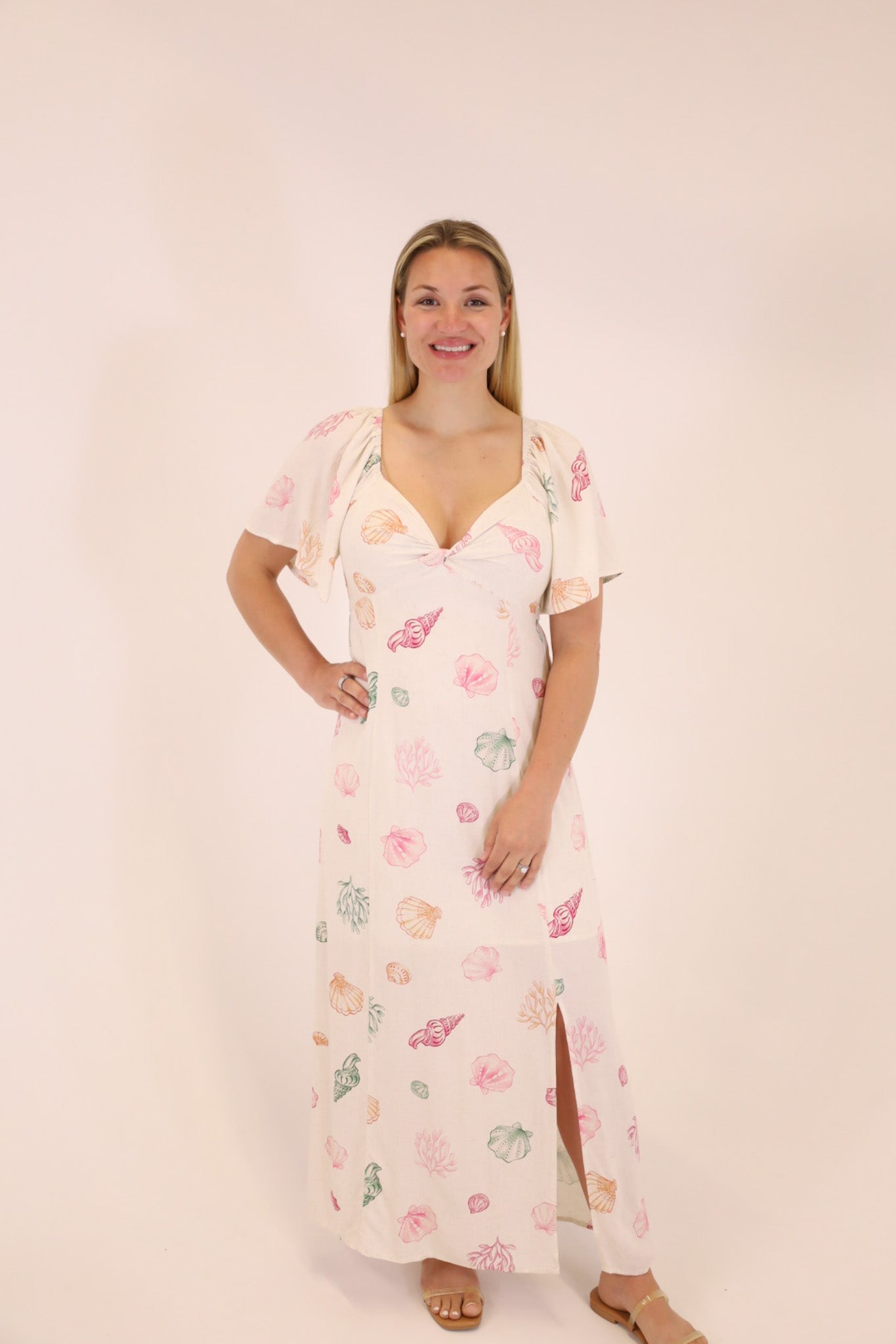 Seashell Midi Dress L