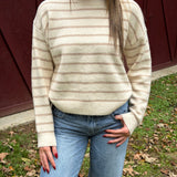 Katherine Stripe Sweater - Cream Combo