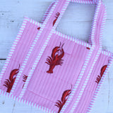 The Ellie Mini Tote - Pink Lobster