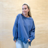 Trim Detail Top - Navy Blue
