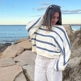 Refined Striped Slouchy Sweater