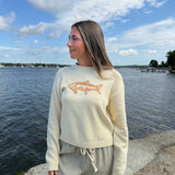 Nautical Fish Sweater - Sand