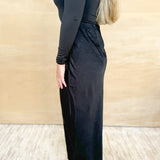Crinkle Maxi Skirt - Black